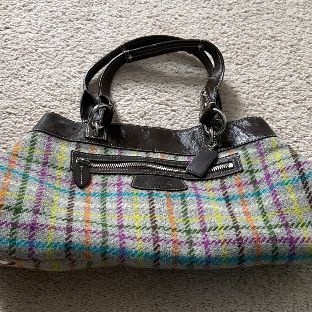 Coach Penelope Tattersall plaid will bag